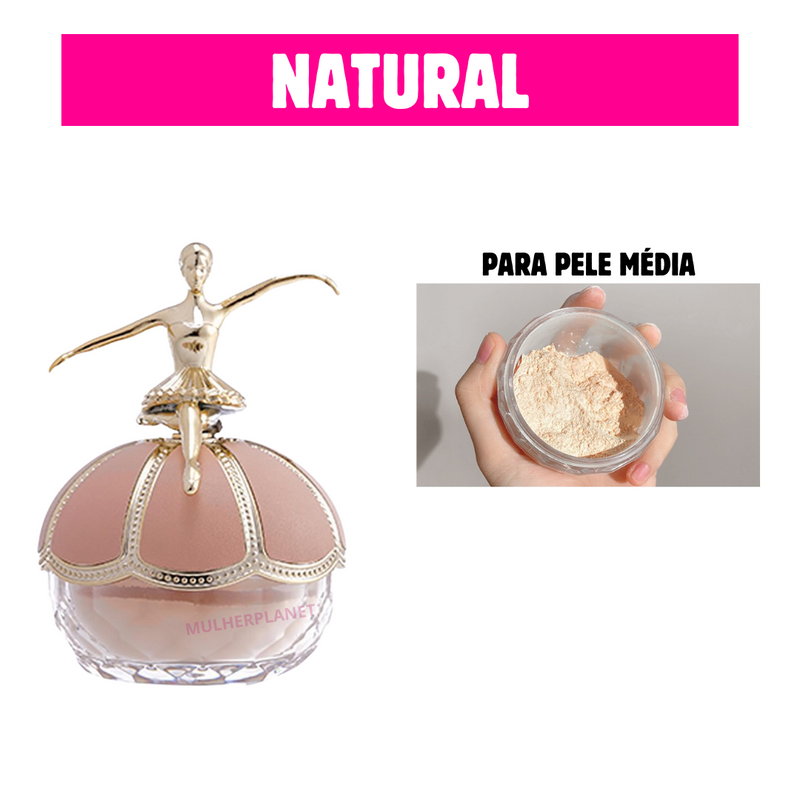 Pó solto bailarina pele de boneca Brilhassa