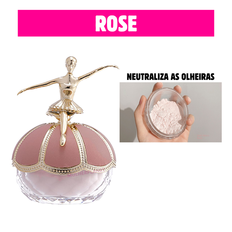Pó solto bailarina pele de boneca Brilhassa