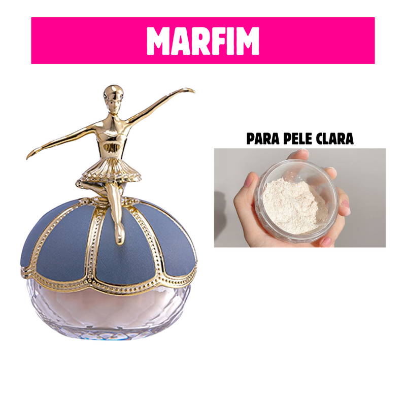 Pó solto bailarina pele de boneca Brilhassa