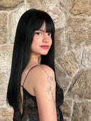 Cropped Brilhassa bordado preto