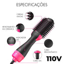 Escova Secadora Alisadora Profissional 3 em 1 Brilhassa