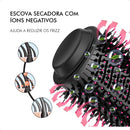 Escova Secadora Alisadora Profissional 3 em 1 Brilhassa