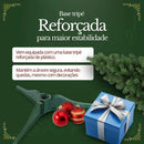 Árvore De Natal 1,20cm Pinheiro Luxo 270 Galhos Cheia Resistente Pinheiro De Natal Tradicional Verde