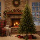 Árvore De Natal 1,20cm Pinheiro Luxo 270 Galhos Cheia Resistente Pinheiro De Natal Tradicional Verde