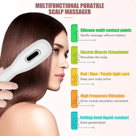 Massageador para Crescimento Capilar com Laser Brilhassa